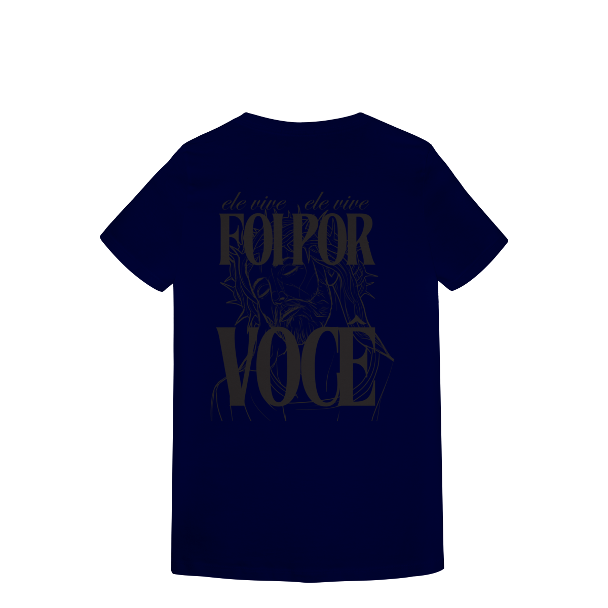 Camiseta Feminina Estampada - Estampa de Jesus