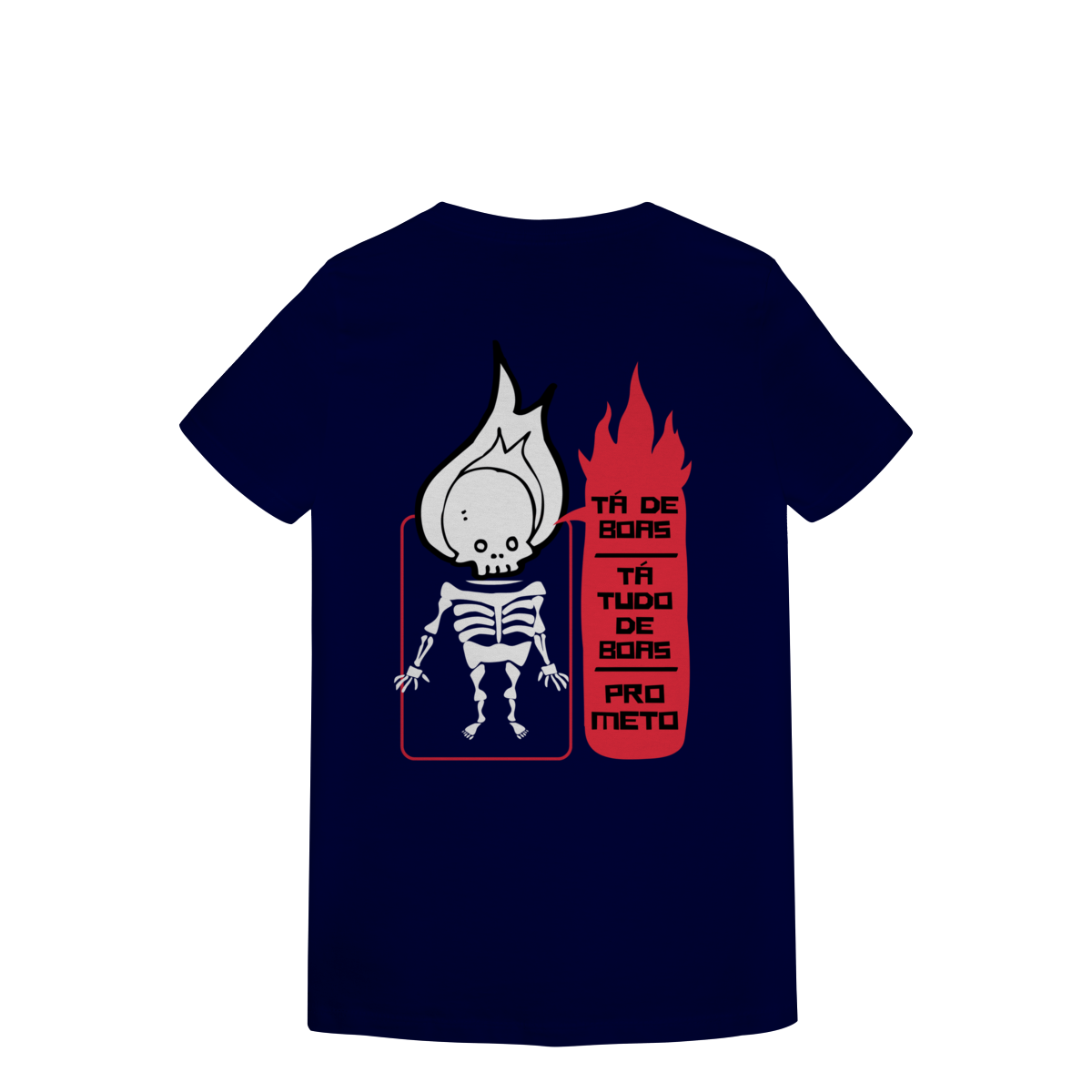 Camiseta Feminina Estampada - Estampa Esqueleto