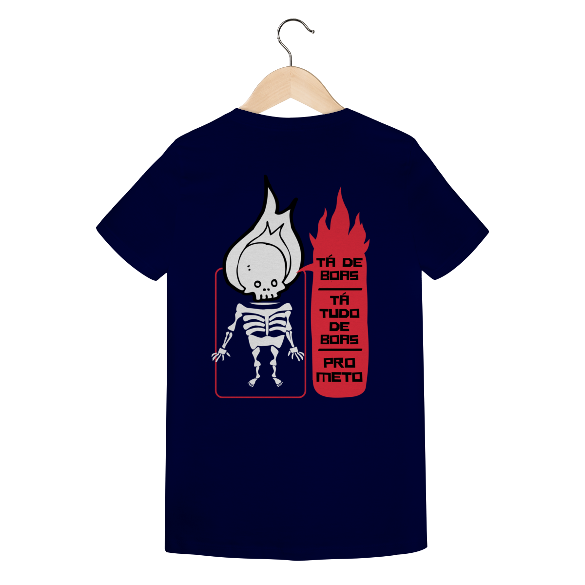 Camiseta Feminina Estampada - Estampa Esqueleto