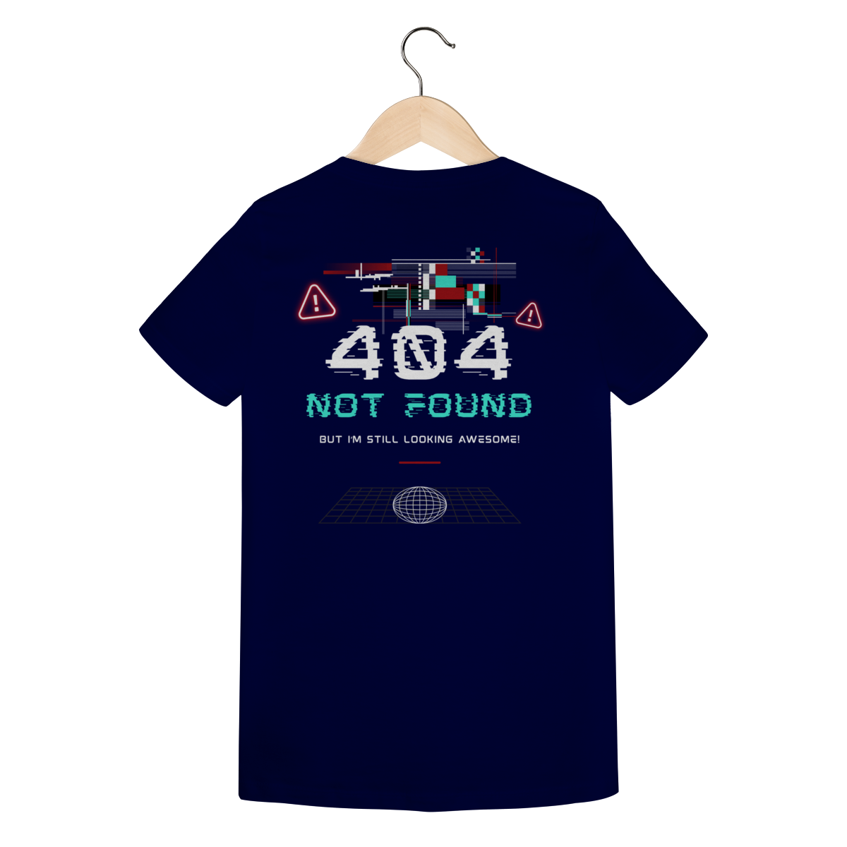 Camiseta Feminina Estampada - Estampa erro 404