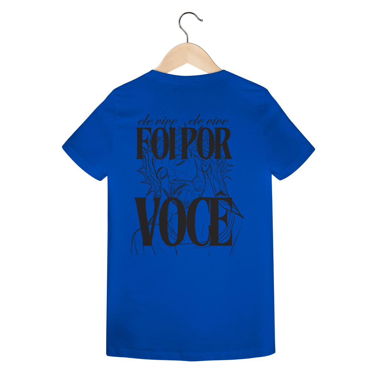 Camiseta Feminina Estampada - Estampa de Jesus
