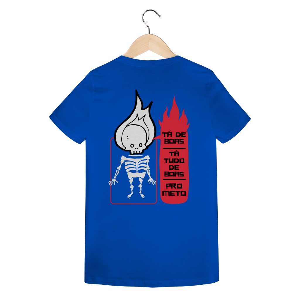 Camiseta Feminina Estampada - Estampa Esqueleto