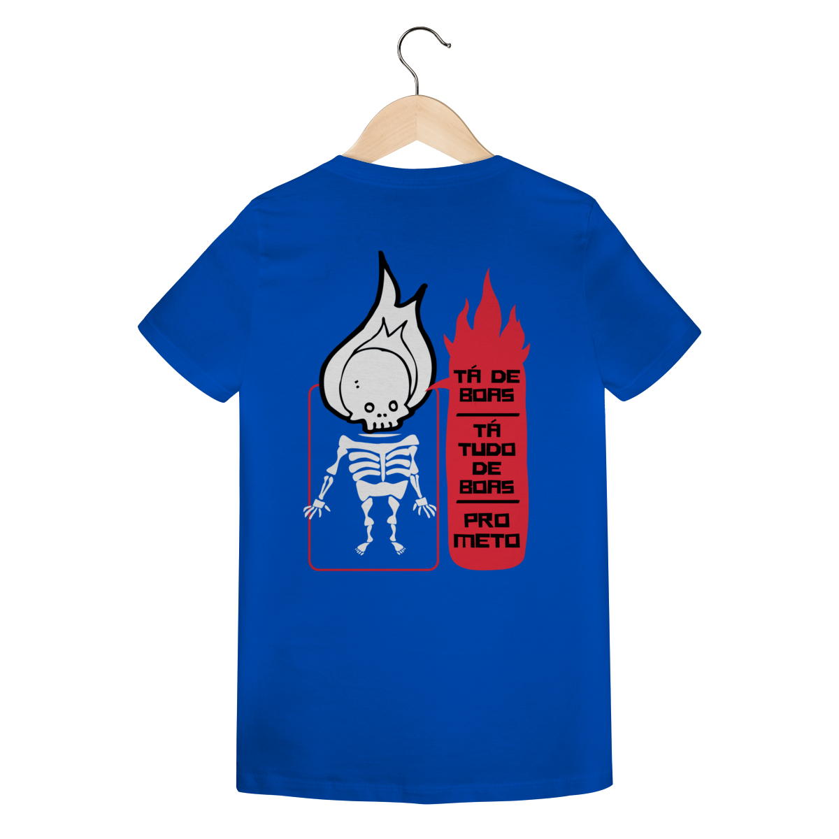 Camiseta Feminina Estampada - Estampa Esqueleto