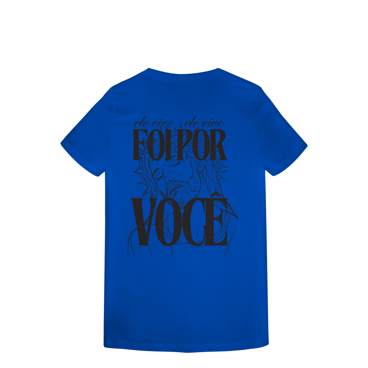 Camiseta Feminina Estampada - Estampa de Jesus