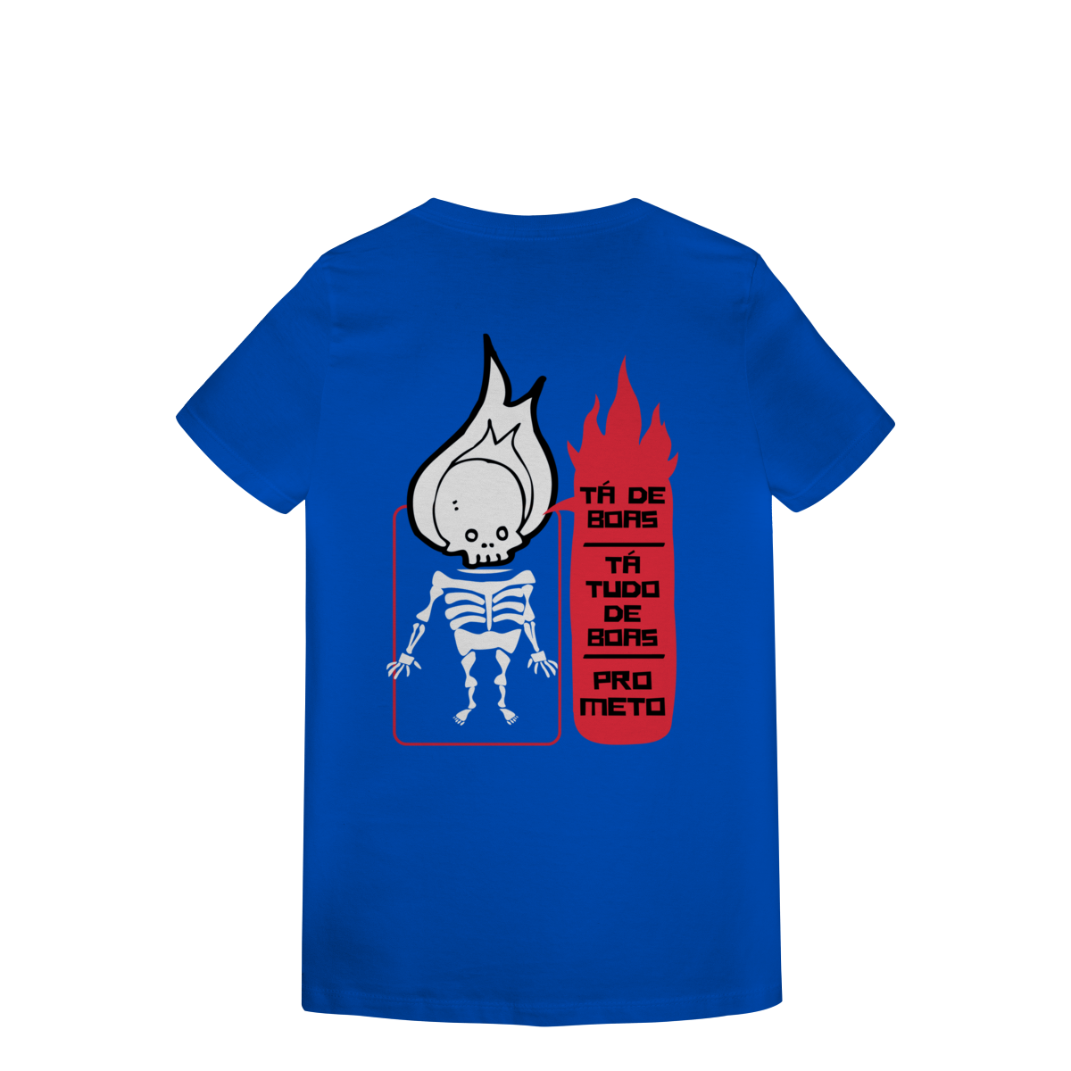 Camiseta Feminina Estampada - Estampa Esqueleto