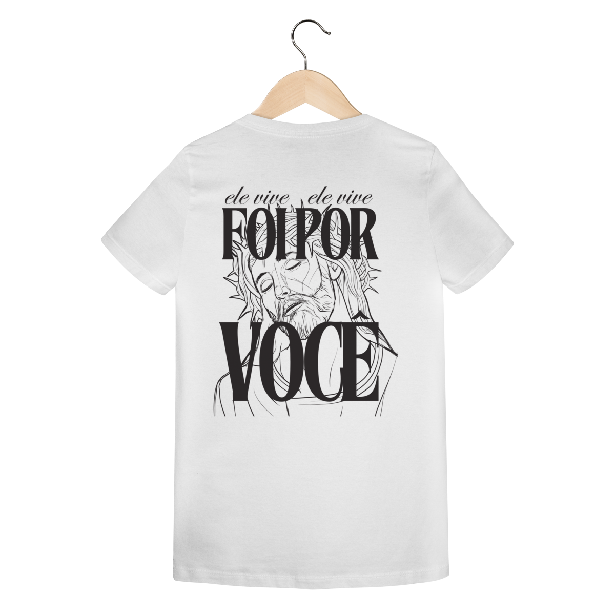 Camiseta Feminina Estampada - Estampa de Jesus