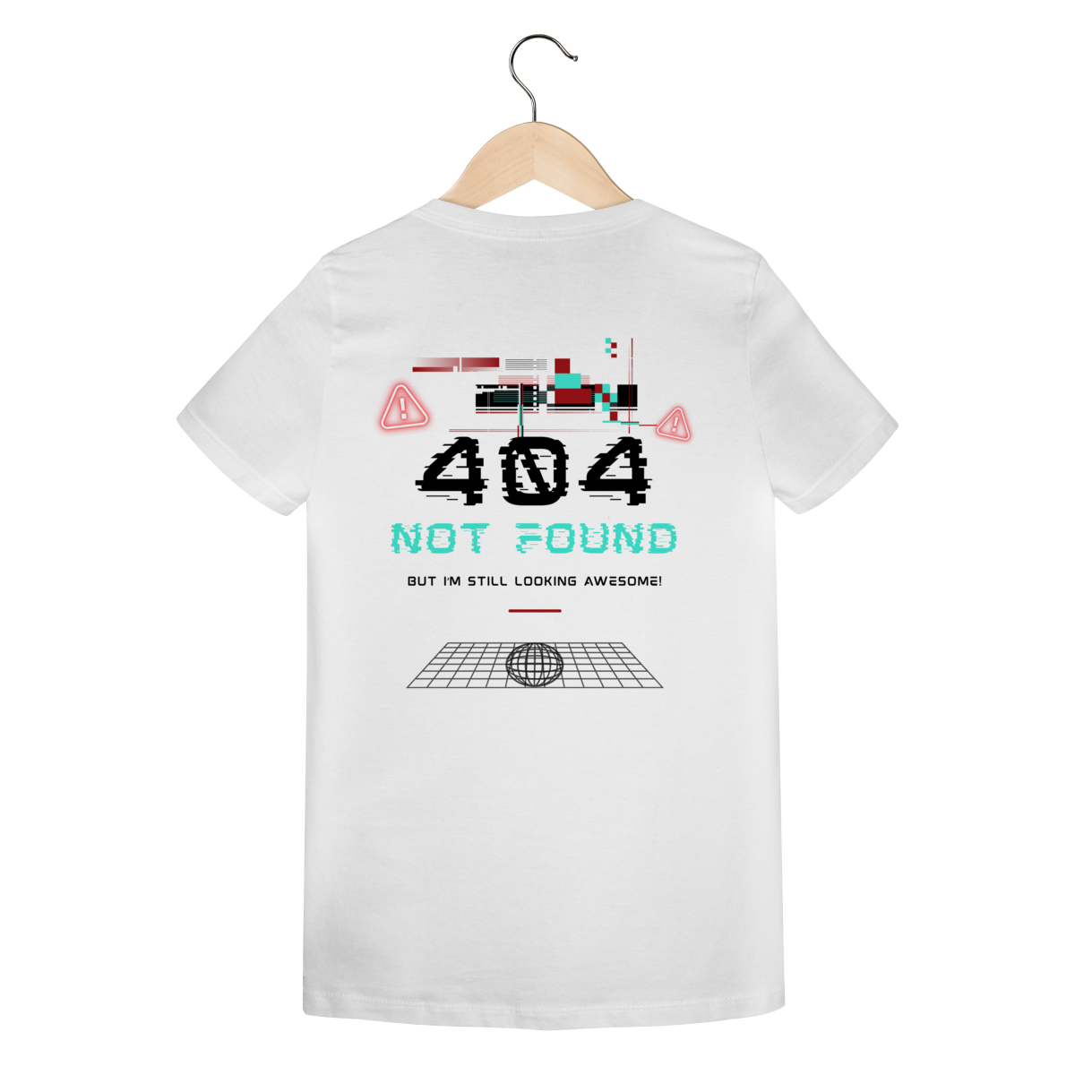 Camiseta Feminina Estampada - Estampa erro 404