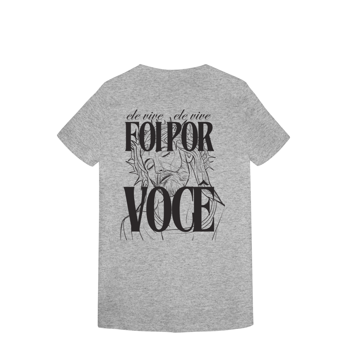Camiseta Feminina Estampada - Estampa de Jesus