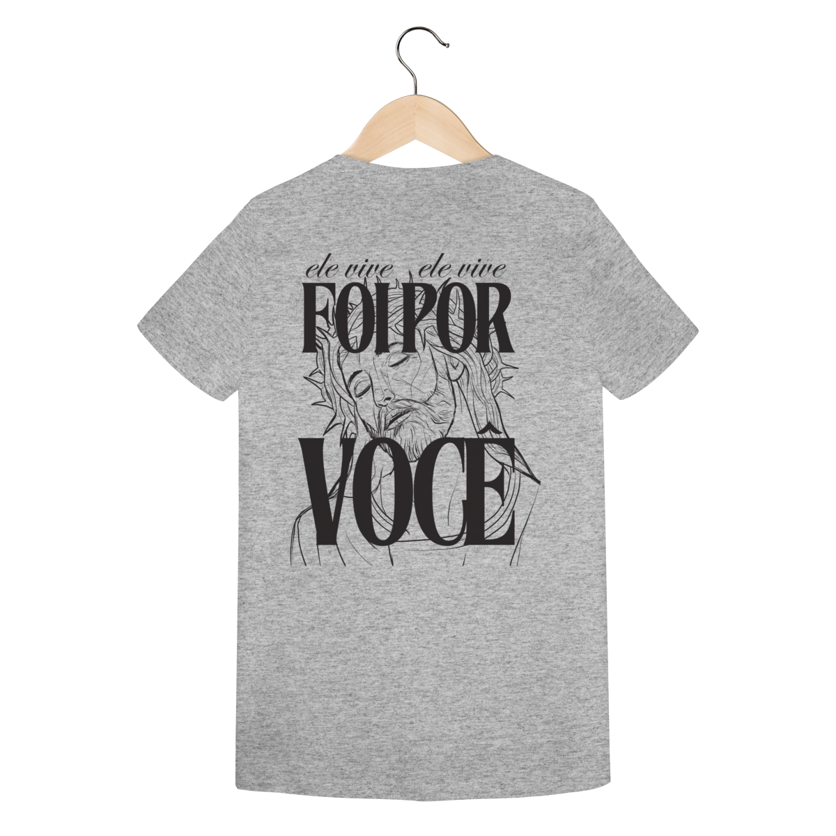 Camiseta Feminina Estampada - Estampa de Jesus