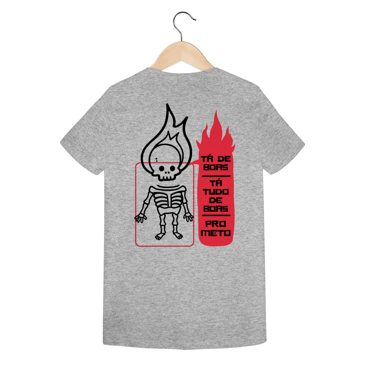 Camiseta Feminina Estampada - Estampa Esqueleto