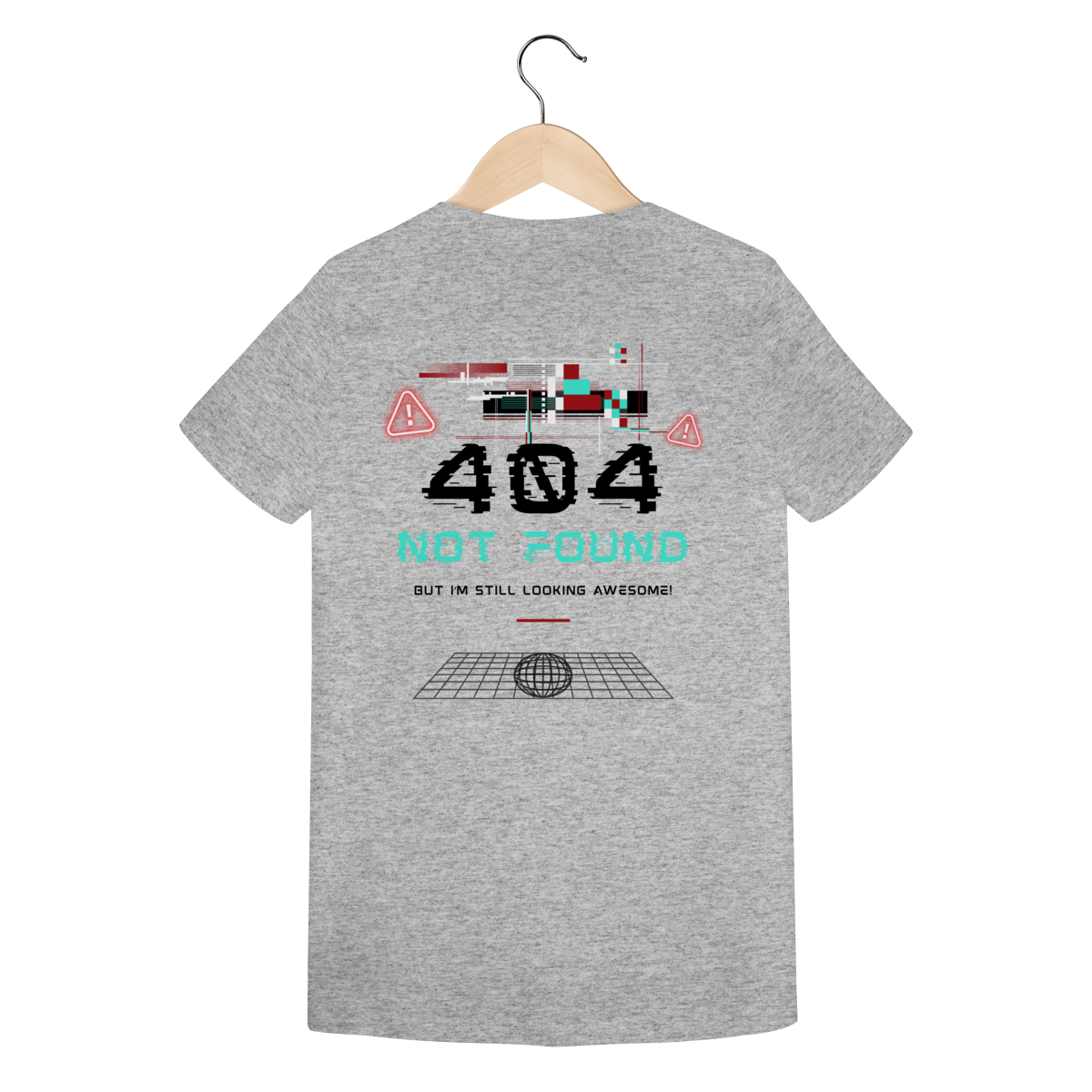 Camiseta Feminina Estampada - Estampa erro 404