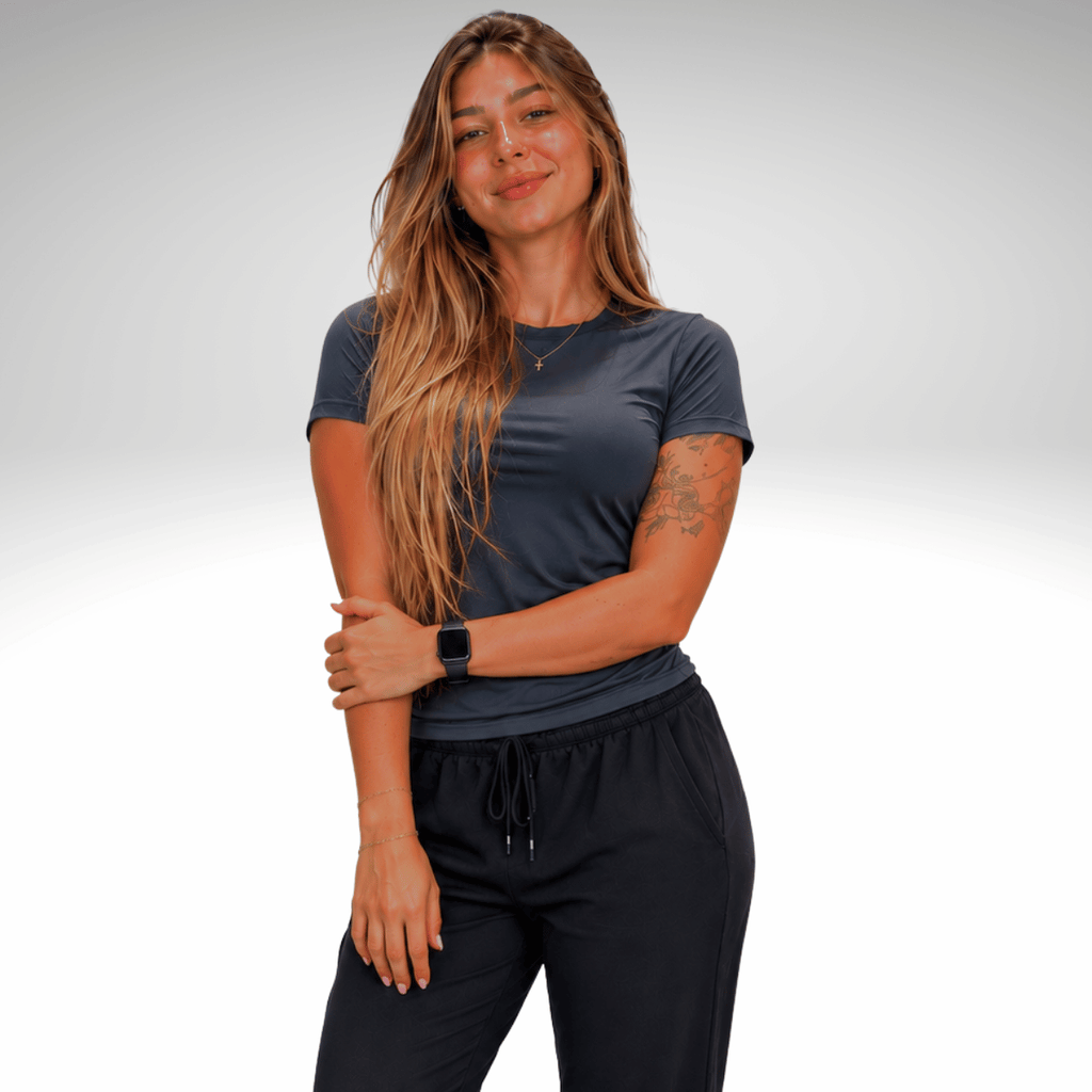 Kit 3 Camiseta Esportiva Feminina Suozt UV50+
