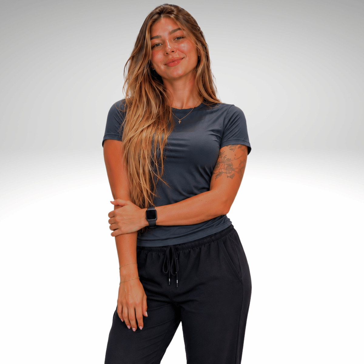 Kit 3 Camiseta Esportiva Feminina Suozt UV50+