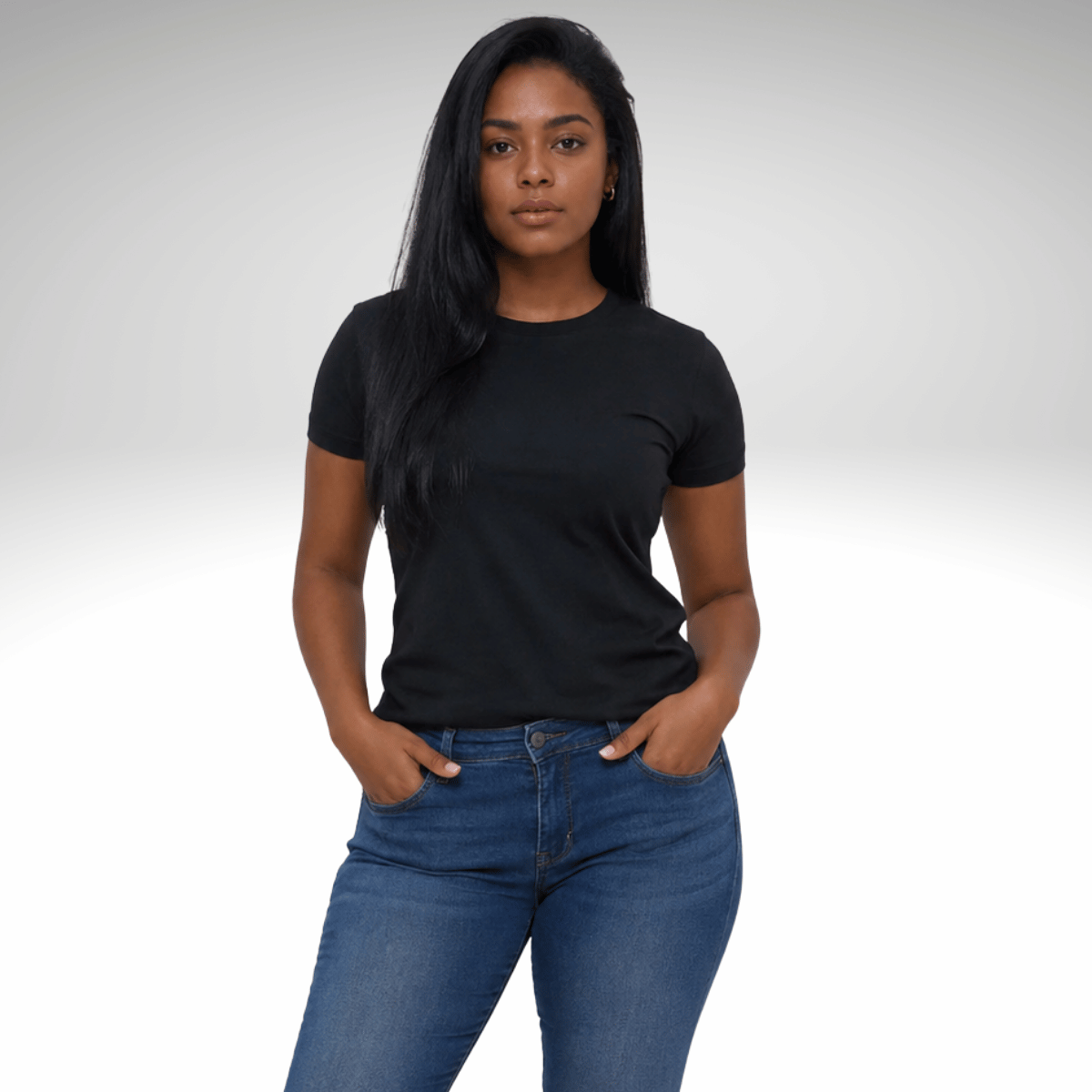 Kit 3 Camiseta Premium Feminina - Algodão Egípcio