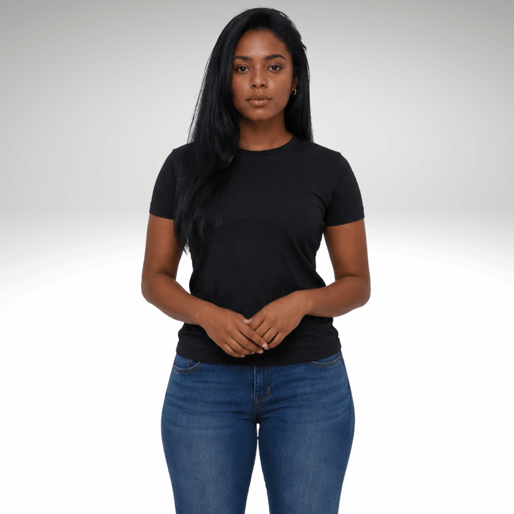 Kit 3 Camiseta Premium Feminina - Algodão Egípcio