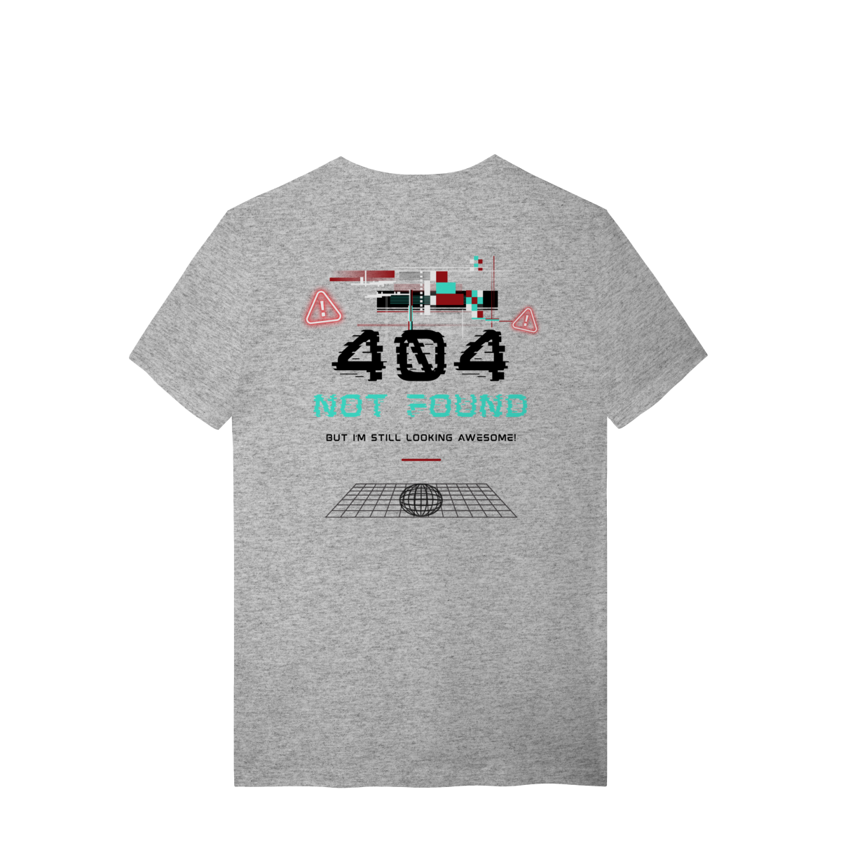 Camiseta de Algodão Estampada - Estampa erro 404