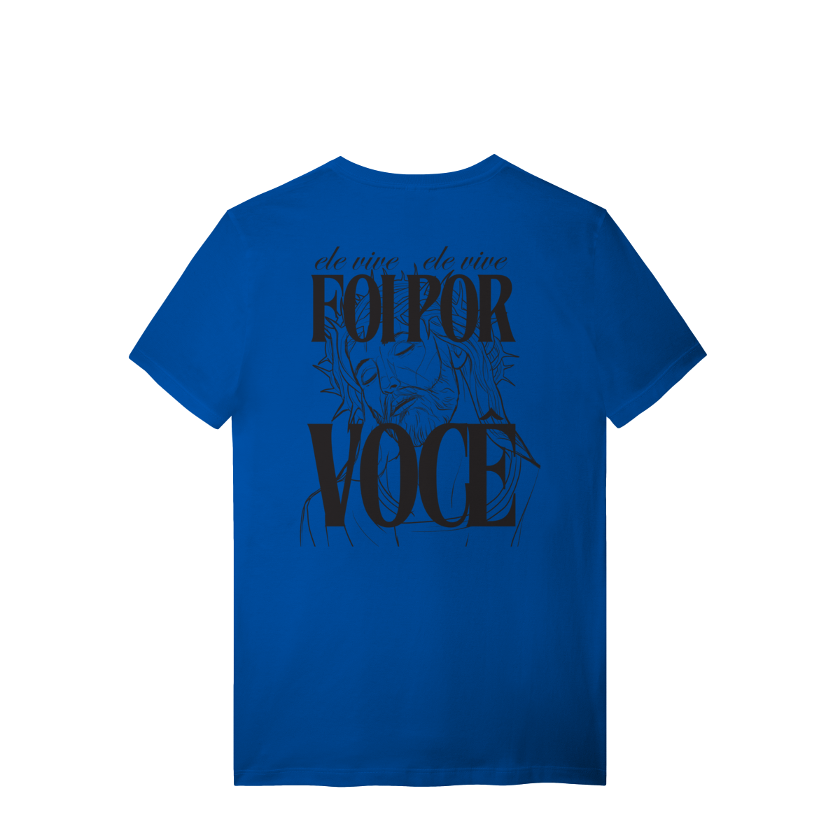 Camiseta Algodão Estampada - Estampa Jesus