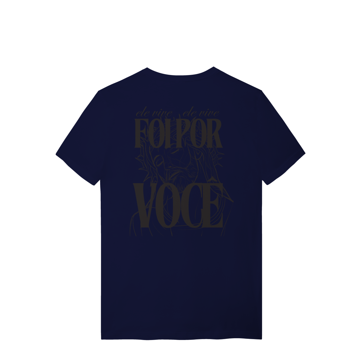 Camiseta Algodão Estampada - Estampa Jesus