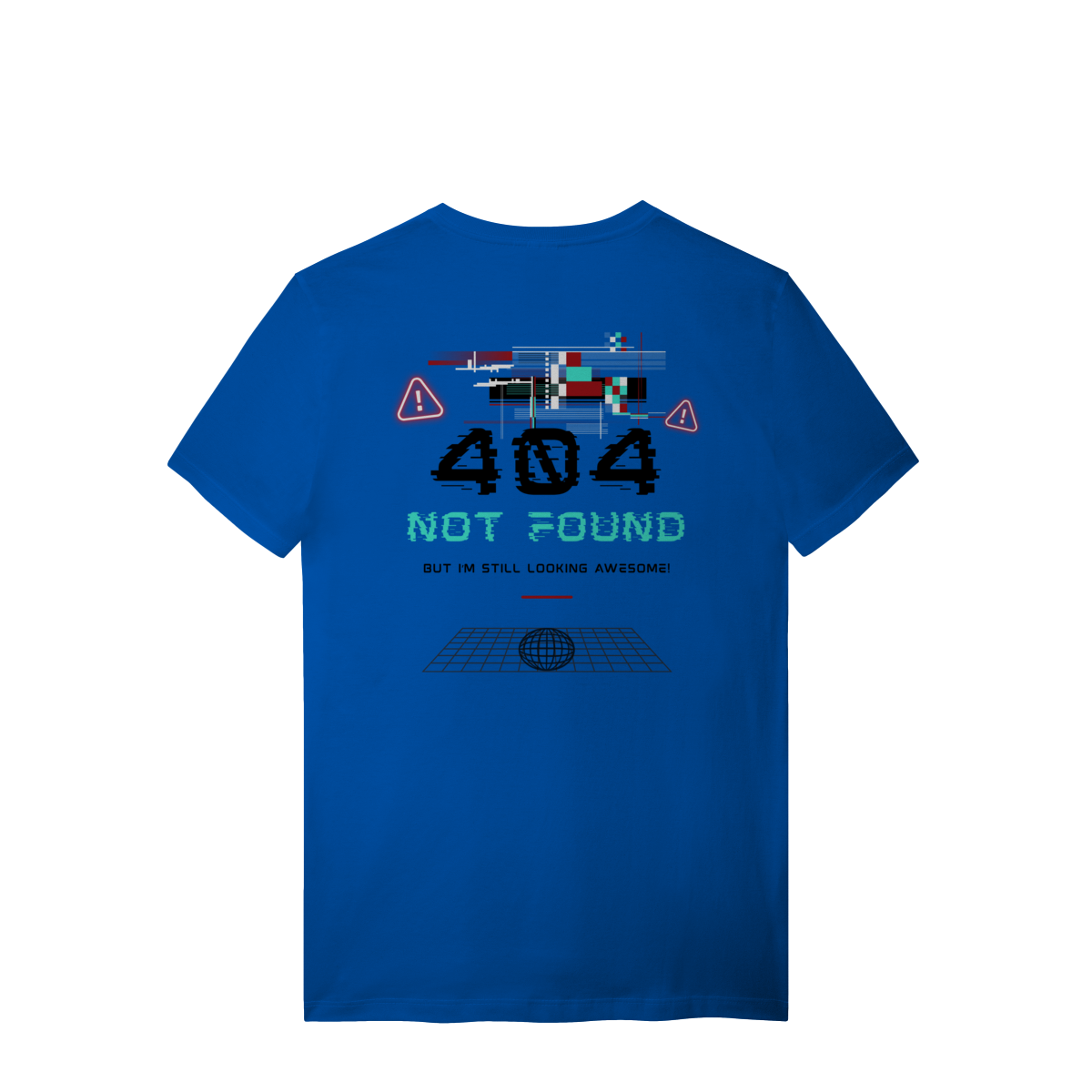 Camiseta de Algodão Estampada - Estampa erro 404