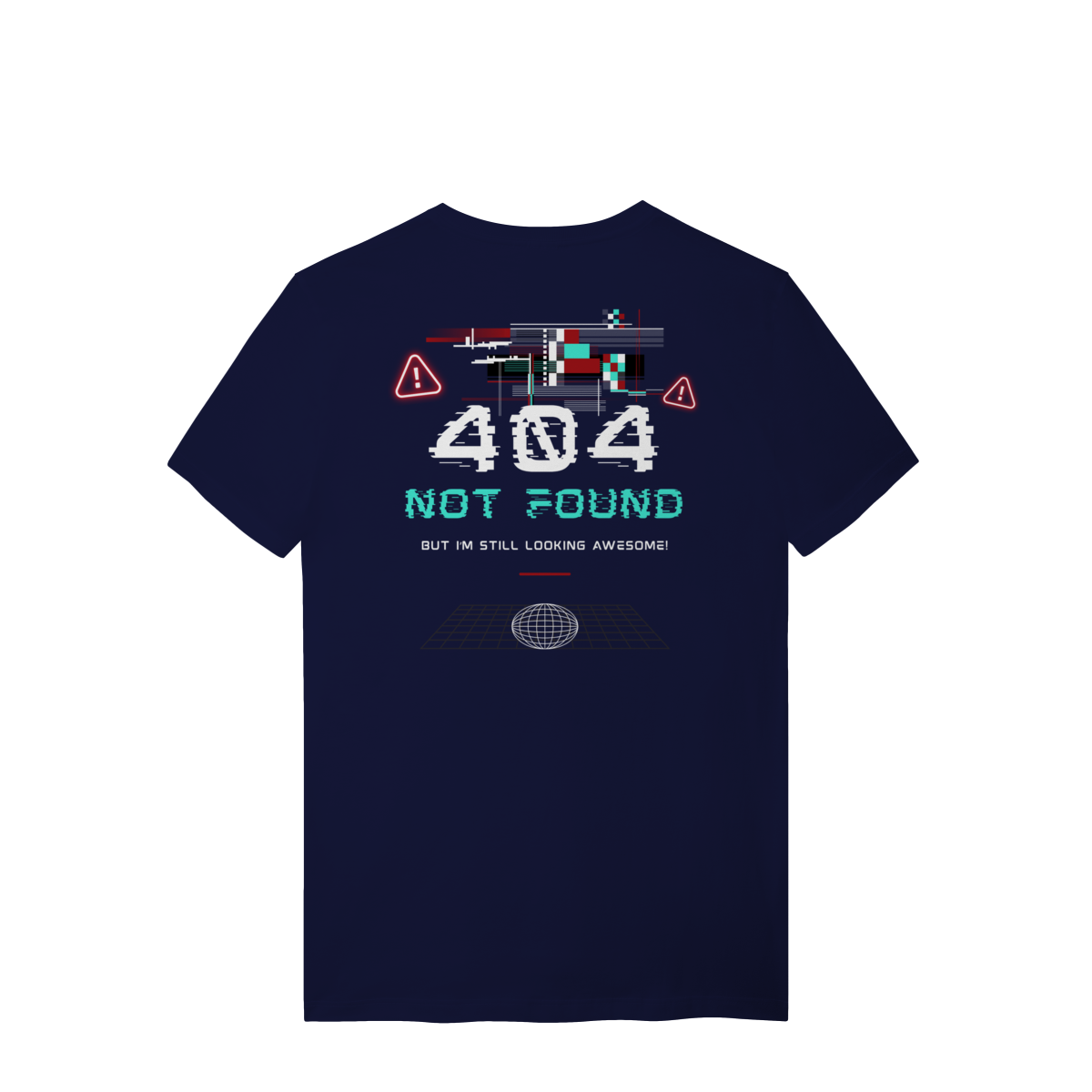 Camiseta de Algodão Estampada - Estampa erro 404