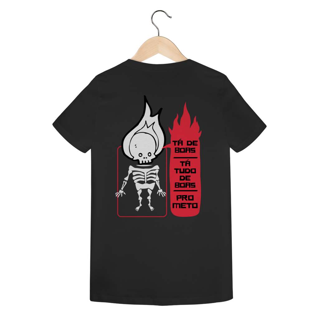 Camiseta Feminina Estampada - Estampa Esqueleto