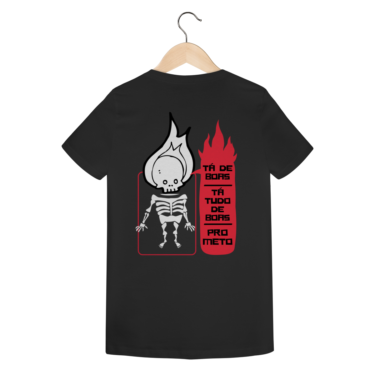 Camiseta Feminina Estampada - Estampa Esqueleto