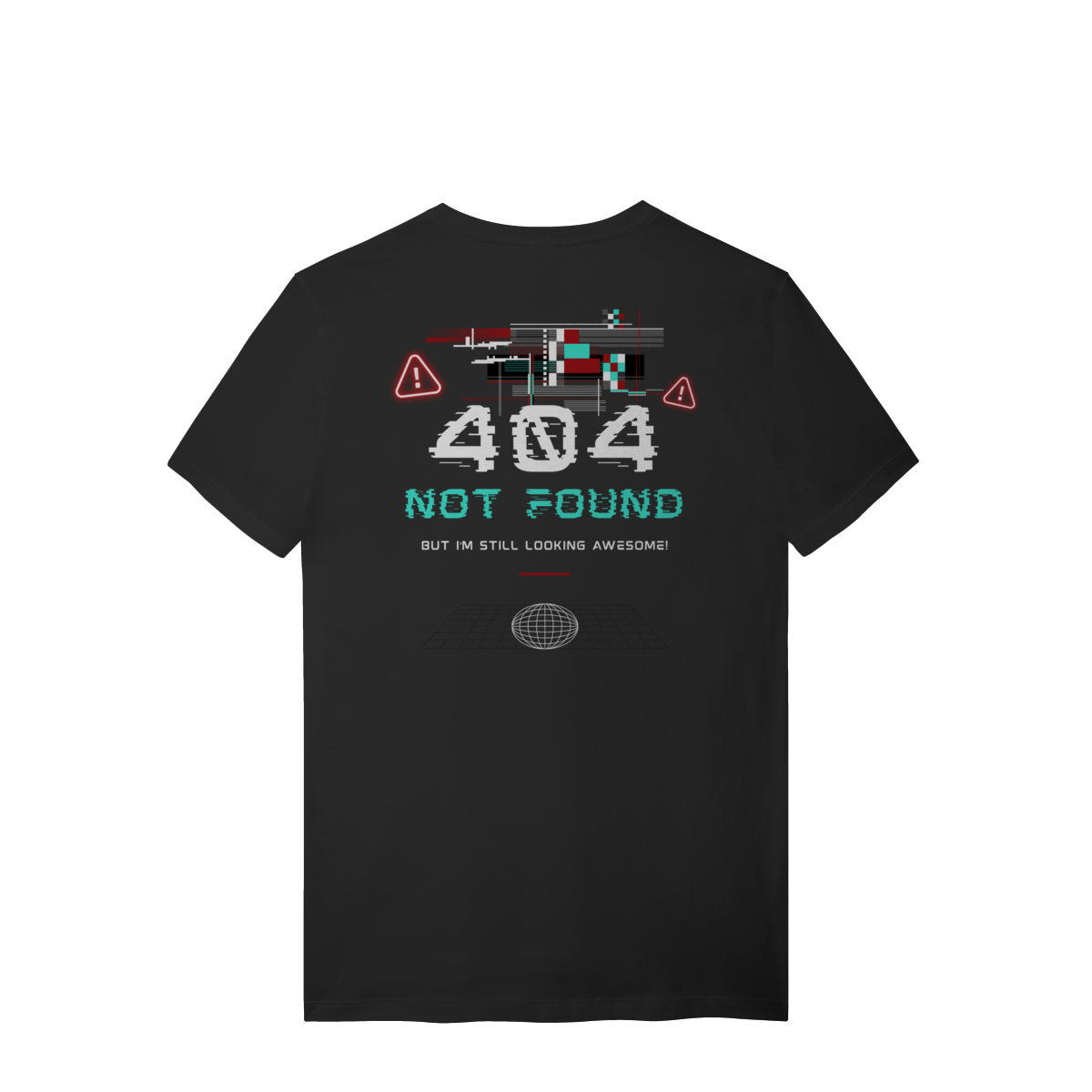 Camiseta de Algodão Estampada - Estampa erro 404