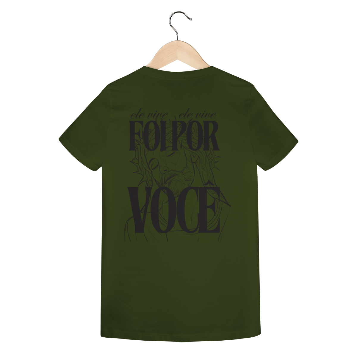 Camiseta Feminina Estampada - Estampa de Jesus