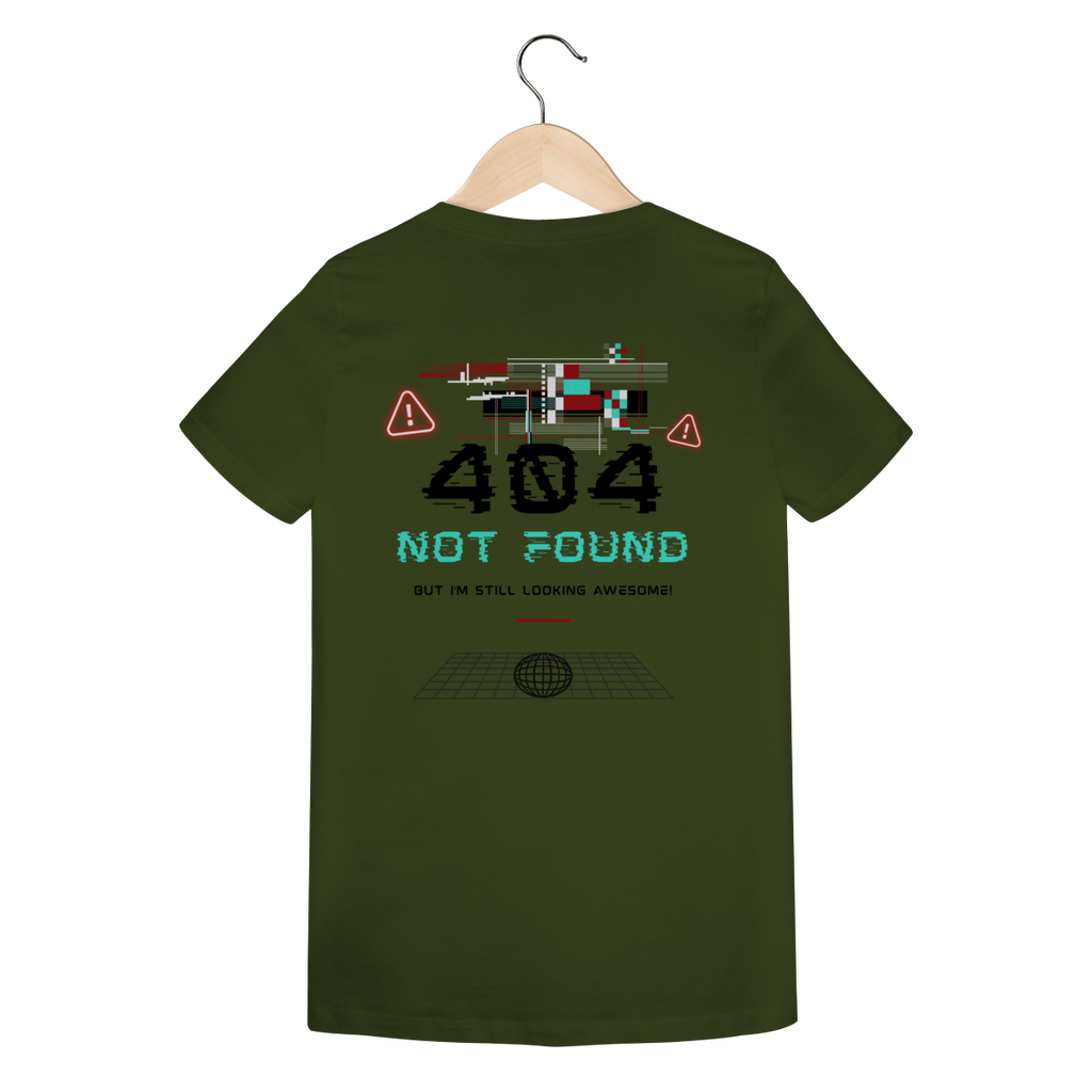 Camiseta Feminina Estampada - Estampa erro 404