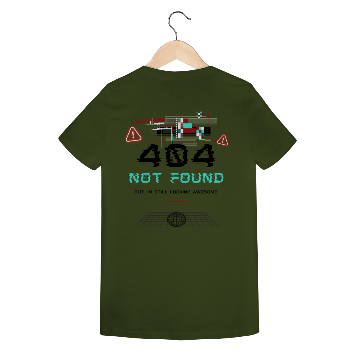 Camiseta Feminina Estampada - Estampa erro 404