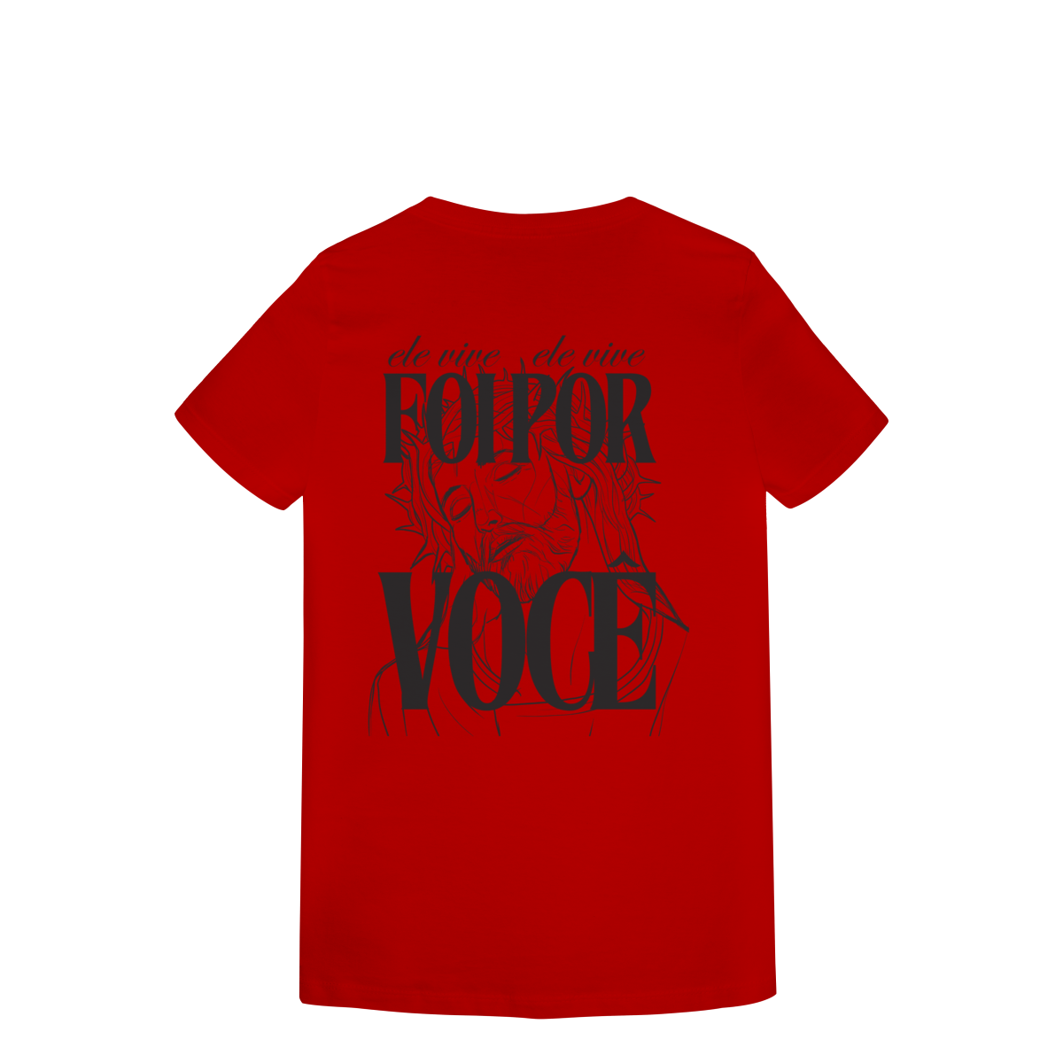 Camiseta Feminina Estampada - Estampa de Jesus