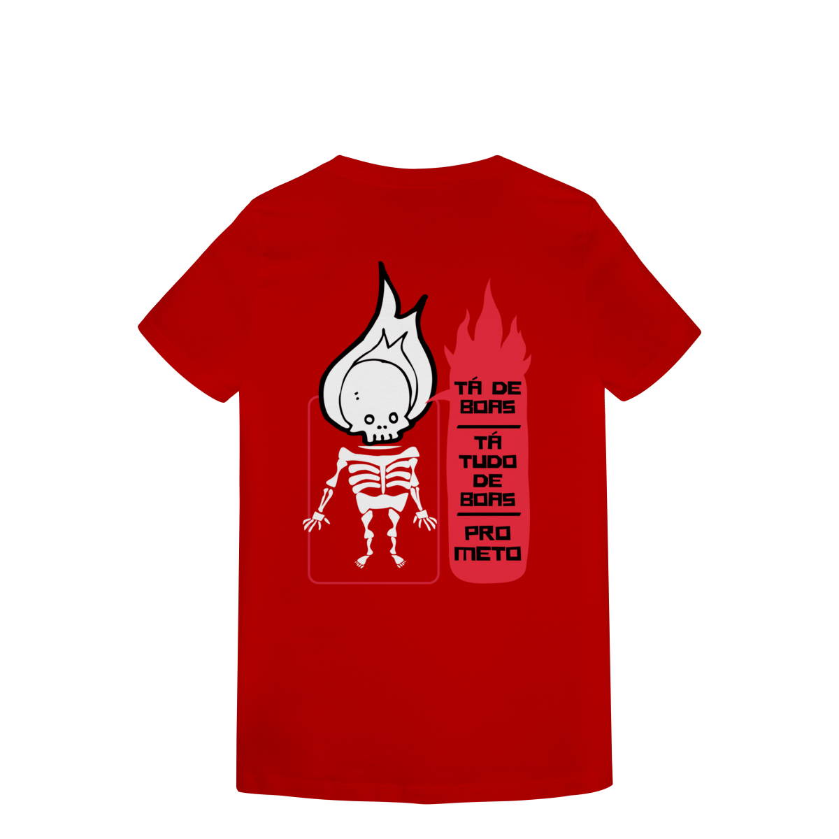 Camiseta Feminina Estampada - Estampa Esqueleto