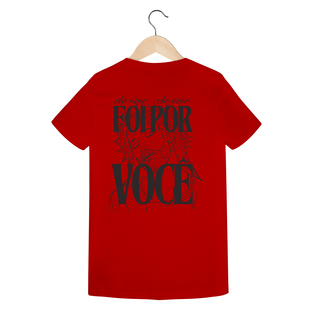 Camiseta Feminina Estampada - Estampa de Jesus