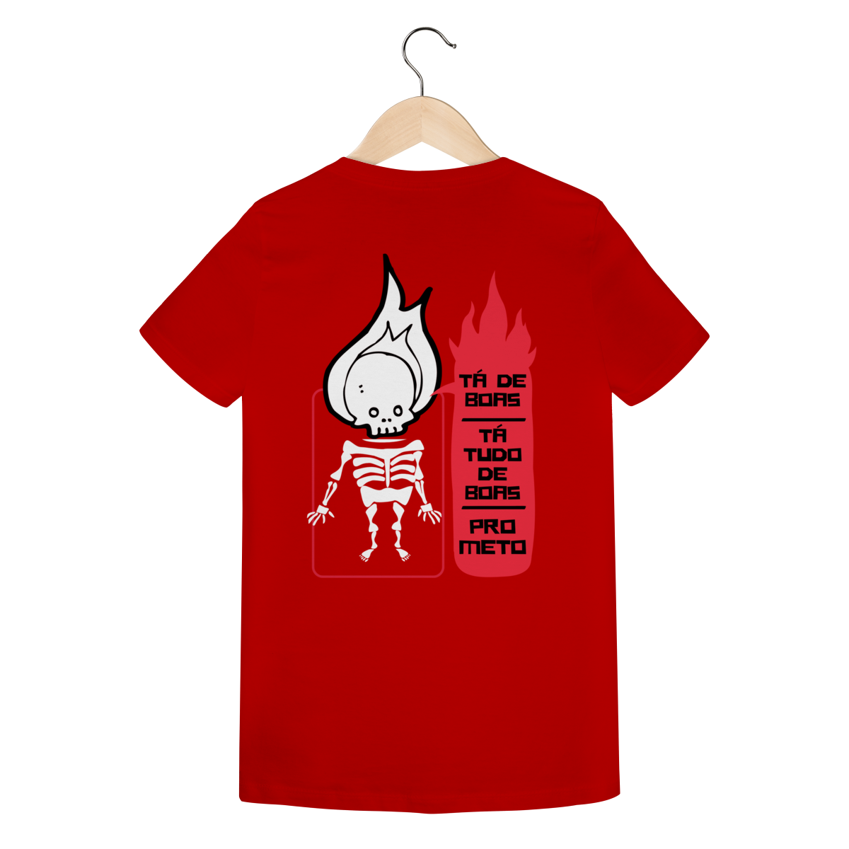 Camiseta Feminina Estampada - Estampa Esqueleto